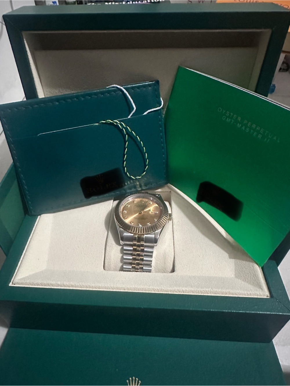 Two-Tone Gold Dial Men's Dress Watch